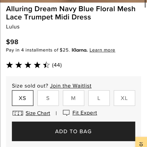 Brand New Navy Lace Lulus Dres - Picture 2 of 6